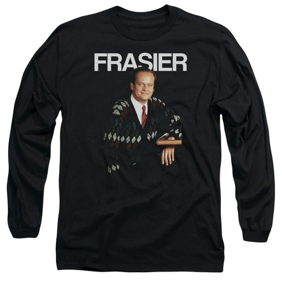Cheers Frasier Long Sleeve Adult 18/1 T-Shirt Black