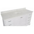 thumbnail image 3 of Harper 60" Single Bathroom Vanity with White Cabinet and Engineered Marble Top, 3 of 7