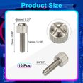 thumbnail image 2 of Uxcell Computer Case Thumb Screws, Thread PC Computer Case Fastener Thumb Screws for DIY PC Cover Power M4x14mm, 2 of 7
