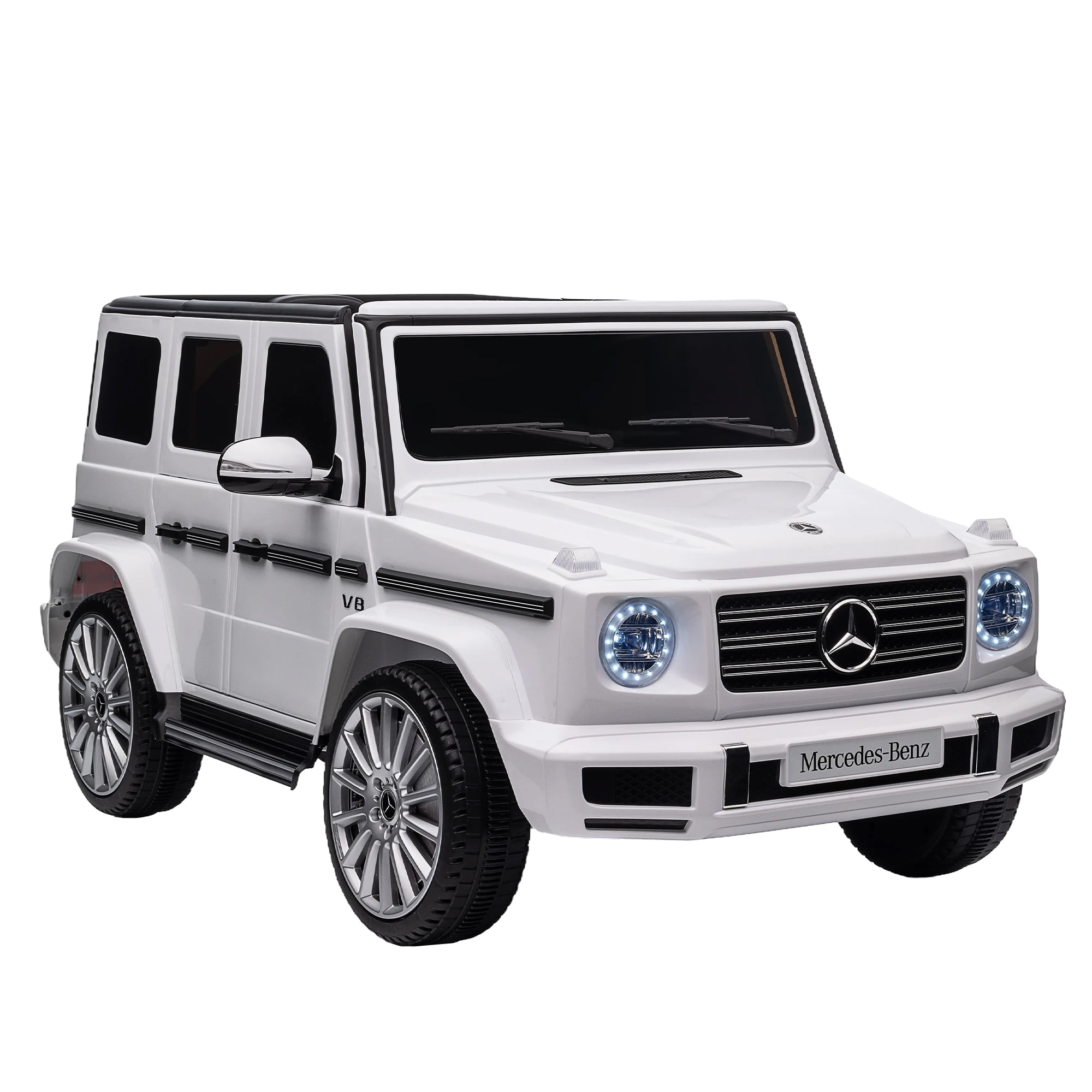 YYAo Kids Ride On Car, Licensed Mercedes-Benz G500, 24V Kids Car with Parent Remote Control, Electric Car for Kids, 3 Speeds, LED Headlight & Music Player, Black YYAo Kids Ride On Car, Licensed Mercedes-Benz G500, 24V Kids Car with Parent Remote Control, Electric Car for Kids, 3 Speeds, LED Headlight & Music Player, Black