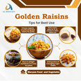 thumbnail image 4 of Al Hossain Guatemalan / Others Natural Golden Raisins 250gram (8.81 OZ). Gluten-free golden raisins for baking., 4 of 5