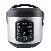 Aroma Professional 8-Cup (Cooked) / 2Qt. Rice & Grain Multicooker, Stainless Steel, New, ARC-954SBD