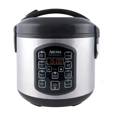 Aroma® Professional 8-Cup (Cooked) / 2Qt. Rice & Grain Multicooker, Stainless Steel, New, ARC-954SBD