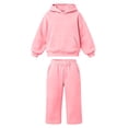 thumbnail image 6 of Kakishop Girls Fall Clothes Girls 2 Piece Outfits Kids Girls Clothes Stylish Tops and Pants with Pockets Clothing Sets (Pink,13-14 Years), 6 of 6