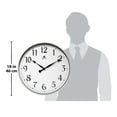 thumbnail image 6 of Infinity Instruments 18 in. Silver Transitional Analog Display Wall Clock, 6 of 6