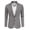 Gray, variant on COOFANDY Men's Lightweight Two Button Knit Blazer - Casual Sport Coats Suit Jacket