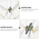 thumbnail image 2 of GOOHOCHY Servilleteros con diseño en forma de Cactus, hebillas para servilletas para fiestas (amarillo), 4 Uds., 2 of 8