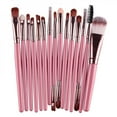 thumbnail image 5 of Makeup Brushes 15 PCs Makeup Brush Set Premium Synthetic Foundation Brush Blending Face Powder Blush Concealers Eye Shadows Make Up Brushes Kit, 5 of 6