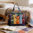 thumbnail image 7 of Animals Van Quilted Duffle Boho Travel With Adjustable Strap Retro Style For Daily & Travel Use, 7 of 7