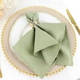 thumbnail image 4 of BalsaCircle 100 Pieces 17" Eucalyptus Green Polyester Luncheon Napkins Party Wedding, 4 of 8