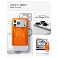 thumbnail image 2 of Funda Spigen para iPhone 17 Pro Classic C1 MagFit TPU, color mandarina, 2 of 7