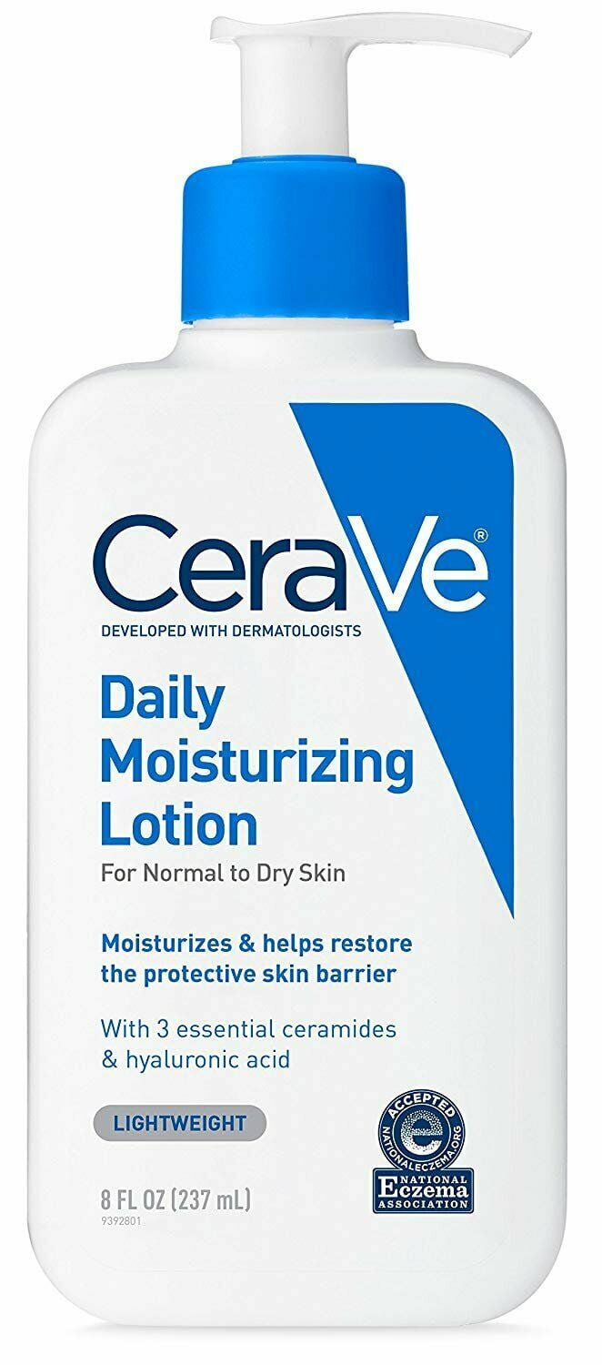 CeraVe Daily Body Moisturizer Lotion, Protect Skin Barier, 8 oz, 4-Pack