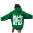 thumbnail image 1 of Dieu Écrit Encore Votre Histoire Chandail à Capuche Graphique pour Femmes Chandail Oversize Décontracté à Manches Longues avec Poches Confortable Mode Urbaine, 1 of 5