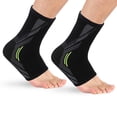 thumbnail image 2 of Bienvenido 2Pcs Ankle Brace Knitted Stretch Compression Support Sleeve for Women Men Sports Fitness Running Sprained Ankle Joint Discomfort Plantar Fasciitis, 2 of 7