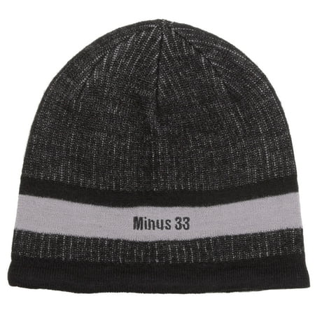 - Minus33 Merino Wool Clothing Unisex 'Granite' Black/ Grey Merino Wool Lightweight Beanie Hat