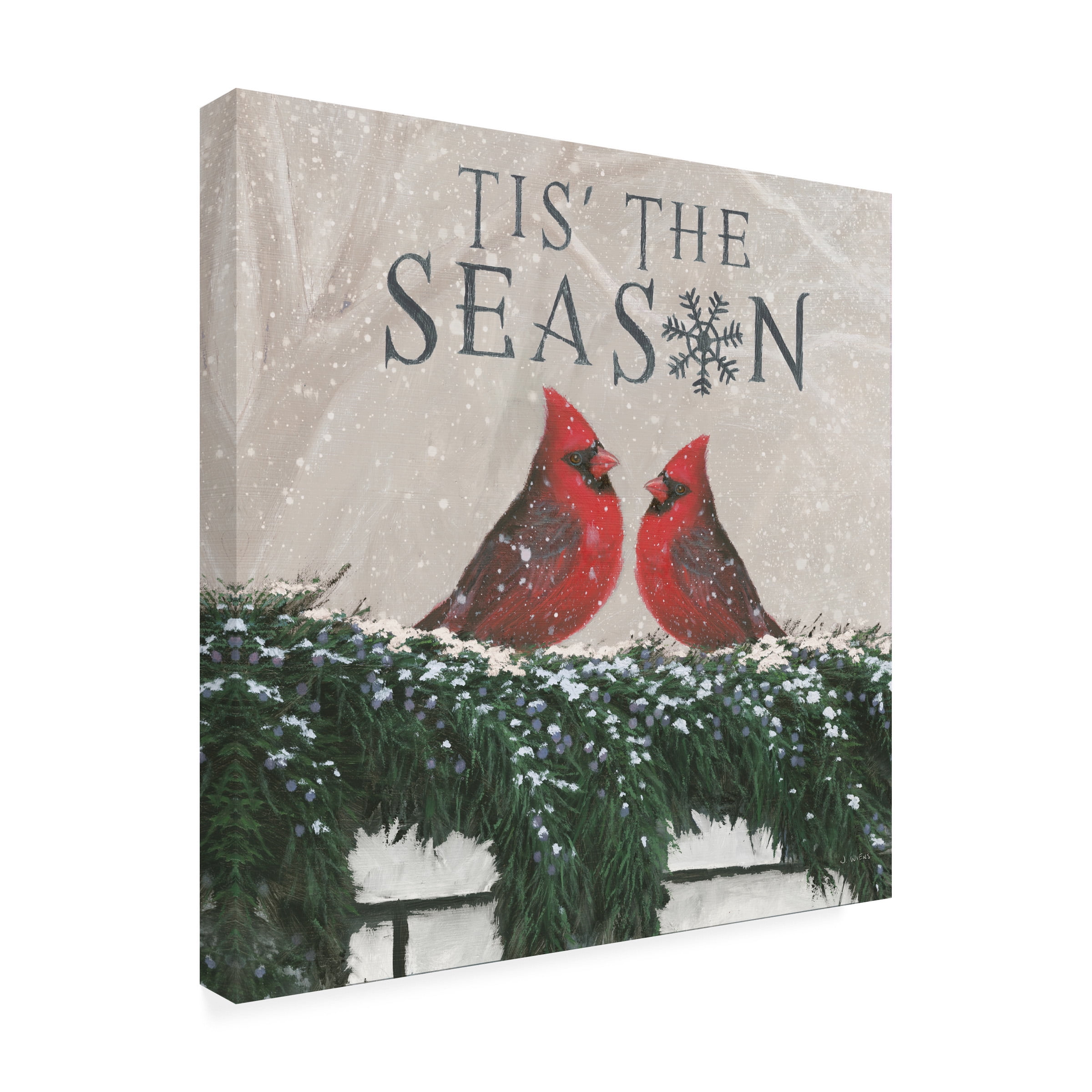 Trademark Fine Art 'Christmas Affinity X Two Birds' Canvas Art by James Wiens