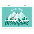 thumbnail image 2 of Take me to the Mountains, Ski Lift (9x12 Wall Art Print, Home Decor), 2 of 3