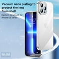 thumbnail image 5 of SaniMore for iPhone 13 Pro Max 6.7" 2021 Case, Plating Nano Shockproof Anti-fall Shell Lens All-inclusive [Camera Film] Anti-scratch Crystal-clear Thin Lightweight Cover for iPhone 13 Pro Max, Silver, 5 of 5