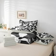 thumbnail image 5 of Feelyou Cartoon Camouflage Bedding Comforter Set 7 Pieces, Abstract Grey Full Bedding Set, Teens Kids Boys Girls Reversible Fitted Sheet Flat Sheet, Super Cozy Room Decor, 5 of 7
