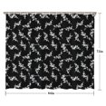 thumbnail image 5 of Pioneer Flower Floral Print Pattern Shower Curtain 84”x72", Bathroom Decorative Shower Curtain Set with 12 Hooks, Waterproof Washable, 5 of 6
