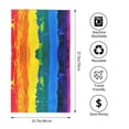 thumbnail image 4 of Kdxio Hand Towel Rainbow Colored for Bathroom Kitchen Fingertip Bath Towels 27.5 x 16 Inch Home Hotel Gym Laundry Room, 4 of 9