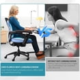 thumbnail image 5 of Florich Memory Foam Car Seat Cushion and Lumbar Support Pillow for Office, Car, Wheel Chair, Sciatica & Back & Tailbone Pain Relief, Blue, 5 of 8