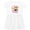 White with Speckles, variant on Inktastic Little Monkey Girl 4th Birthday Girls Toddler Dress