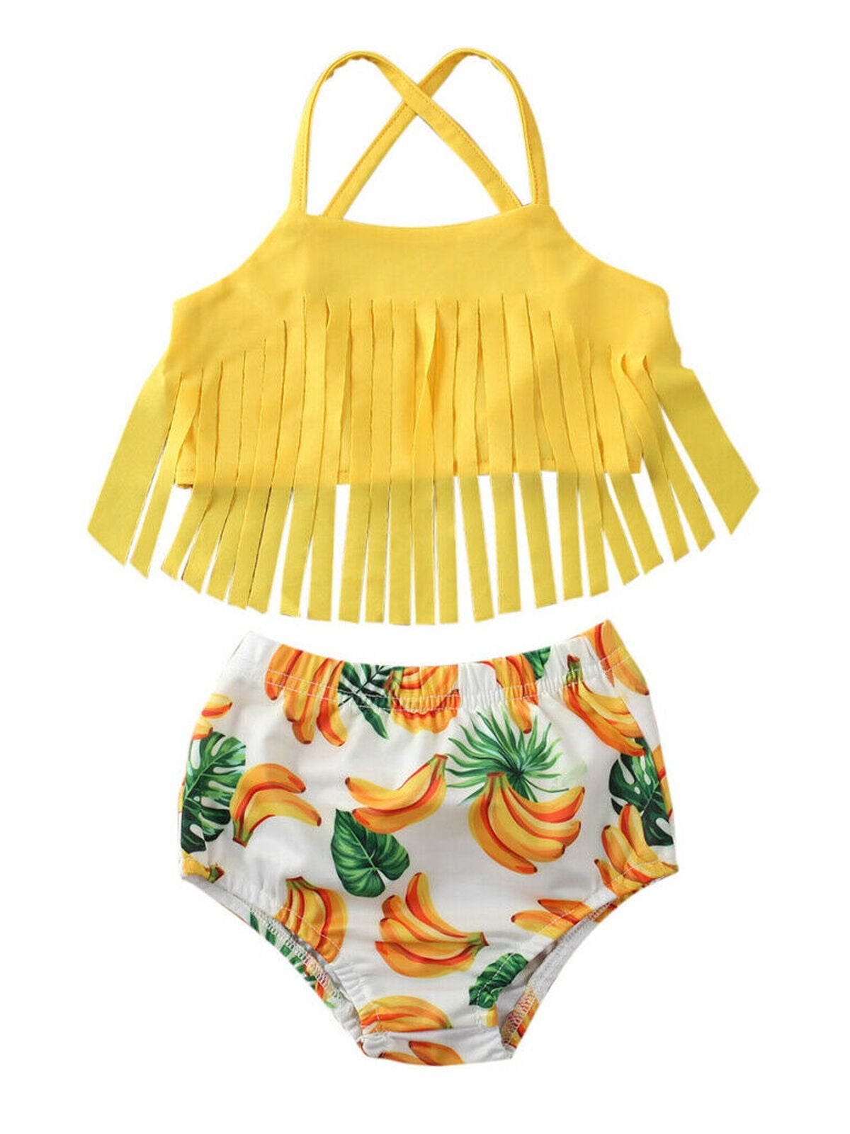 Toddler Kids Baby Girls Tankini Bikini Swimwear Swimsuit Bathing Suit