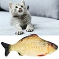 thumbnail image 4 of Pescado Realista de Flopació, Gato de Pescado Eléctrico de Gato Lavado A Mano y No Tóxico Con Cable de Carga USB de Hierba Gatera para Hoom para Interiores al Aire Libre, 4 of 7