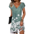 thumbnail image 1 of Vestido ETCYY NEW Summer para mujer con estampado floral y bolsillos, 1 of 2