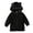 Black, variant on WIBACKER 1-6T Baby Boys Fleece Jacket Kid Girls Zip Up Hoodies Fall Winter Bear Ear Coats Toddler Outerwear
