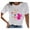 Pink, variant on Fesfesfes Womens Basic Tee Women's Summer Vintage Printed Pattern Casual Short Sleeve Tops Blouse Womens Shirts Casual 2XL(US:12)