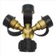 thumbnail image 3 of 2X Divisor de Propano de 3 VíAs con ManóMetro y VáLvula de , Divisor de Gas Propano de 3 Y, Adaptador de ManóMetro en para Tanque de Gas Propano LP, 3 of 5