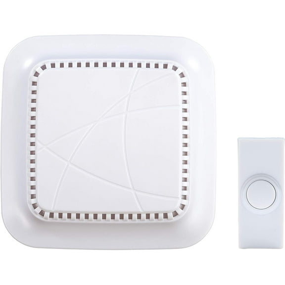 Wireless White Battery Operated Doorbell Kit