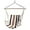 Gray and Black Stripe, variant on Castaway Living Hammock Chair, Hanging Rope Cushioned Swing with Quick Dry Fabric for Indoor & Outdoor Use - Gray and Black Stripe