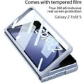 thumbnail image 4 of Dteck for Samsung Galaxy Z Fold 5 Case 2023 with Slide Camera Cover & Built-in Screen Protector, Full Body Protection Ultra Slim Shockproof Protective Cover for Samsung Z Fold5 5G,Blue, 4 of 7
