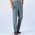 thumbnail image 2 of Ketyyh-chn99 Mens Pants Casual Elastic Drawstring Cargo Pants Light Blue,3XL, 2 of 5