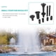 thumbnail image 4 of IMCBSTT - Kit de 9 boquillas para fuente pequeña, cabezales para fuente de agua, bomba sumergible para estanque y piscina, 4 of 6