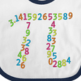 thumbnail image 4 of Inktastic Pi Numbers in Pi Symbol for Pi Day Boys or Girls Baby Bib, 4 of 4