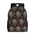thumbnail image 1 of Balery Skull and Red Roses Mochila - Mochila Estilosa y Duradera para Laptop de 15 Pulgadas con Tela Oxford Impermeable, 1 of 8