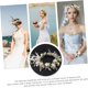 thumbnail image 4 of Diadema Floral De Novia De Flores Para Mujer Tocado Boda Elegante Accesorio Para Fotos Fiesta Y Eventos Especiales, 4 of 4
