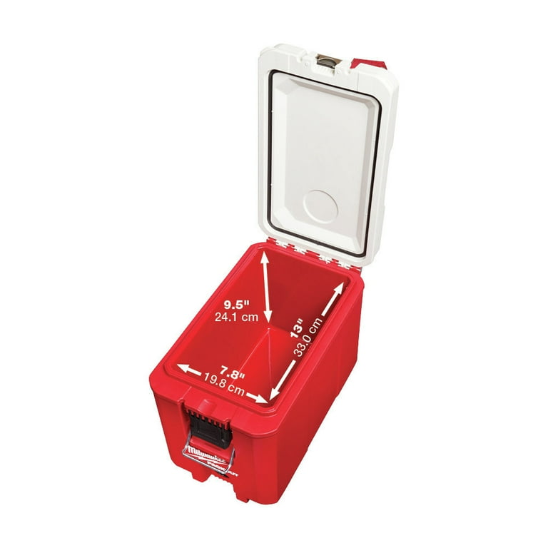 Milwaukee PACKOUT 10 in. Red 16 qt. Compact Cooler 48-22-8460