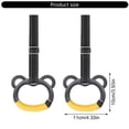 thumbnail image 3 of CEORPER 1pair Indoor Fitness Gymnastics Rings Home Exercise Pull up Rings Kids Fitness Training Equipment Easy to Install, 3 of 10
