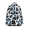 thumbnail image 3 of Buffalo Print Students Backpack Minimalist Rustic Farm Design with Abstract Animal Texture Vintage Country Style School Bag, 3 of 4
