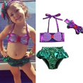 thumbnail image 1 of Maillot de Bain Sirène pour Bébé Filles Ensemble Bikini Été, 1 of 1