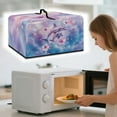 thumbnail image 3 of FOR U DESIGNS Dolphin Hibiscus Pattern Microwave Oven Dust Cover Dust-Proof Kitchen Appliance Covers Wear-Resistan Microwave Dust Covers Cloth in Home and Office-S, 3 of 8