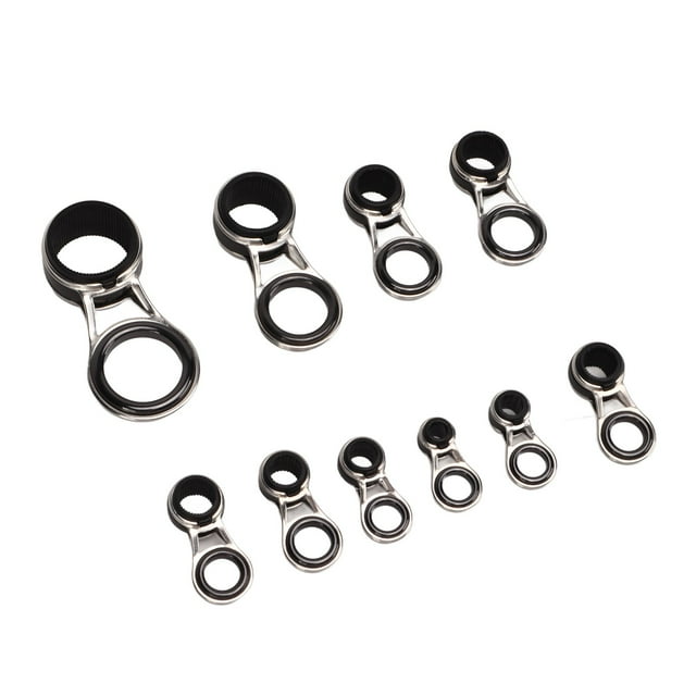 Juego de guías para cañas de pescar Jadeshay 10 piezas anillos de cerámica