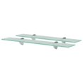 thumbnail image 1 of vidaXL Floating Shelves 2 pcs Glass 60x10 cm 8 mm, 1 of 4