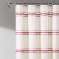 Lush Decor Farmhouse Stripe Shower Curtain