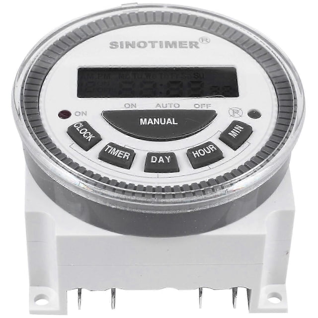 SINOTIMER Tm-619H-2 230Vac 7 Days Weekly Programmable Digital Timer Lighting Switch Output 220V Volt